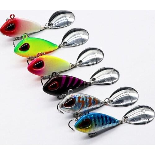 Artificial Metal VIB 6g10g17g25g Freshwater Metal Fishing Lures 3D Eyes Anti-Corrosion Bionic High Quality Fishing Hard Bait