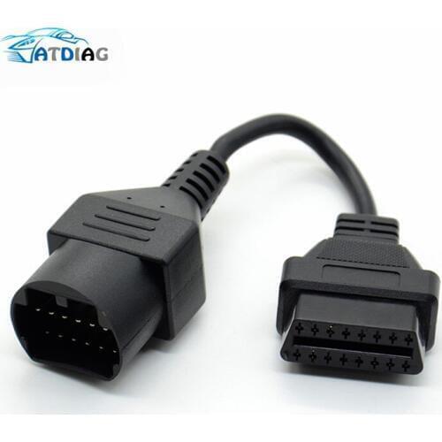For Maz-da 17 Pin To OBD 2 OBD II Cable 16 Pin Connector Diagnostic Tool 17pin to 16pin Adapter Extension Cable
