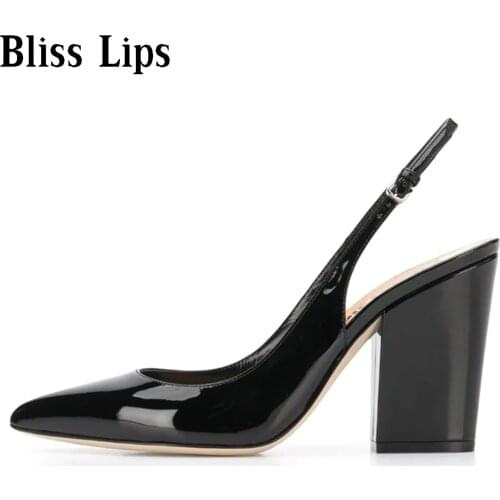 Classic Sandals 2021 Hot Sale Summer Womens Shoes Dress Shoes Thick Heels High Pointed Toe Fashion Shoes Casual Shoes Size34-45