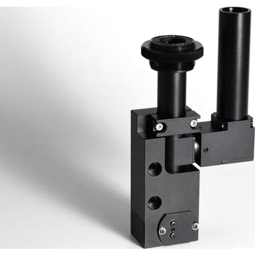 Used original MORITEX 4X75 coaxial telecentric lens with 90 degree corner prism 1/2 inch