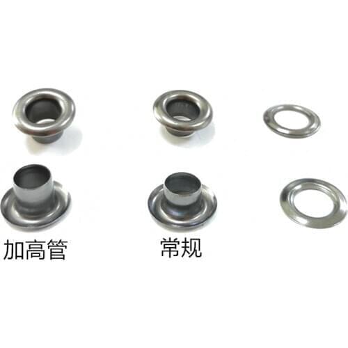 Brass material metal eyelets button harder plating colors 2 parts for per set 6 MM inside diameter metal small eyelets