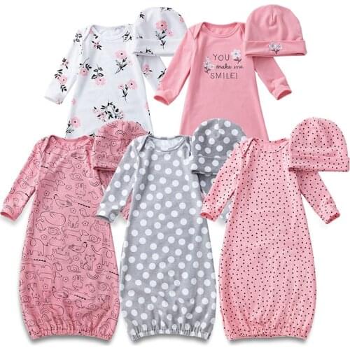 0-24M Fashion Baby Sleeping Bag Autumn Newborn Boys Girls Kick-proof Quilt + Hat Outfits Cotton Spring Toddler Baby Pajamas