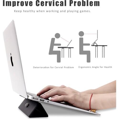 Laptop Desktop Stand Portable Thin and Light Computer Stand Heat Dissipation Folding Invisible Stand For Macbook iPhone iPad