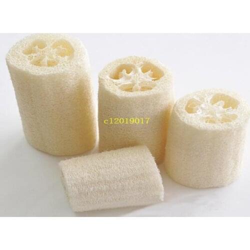 Natural Loofah Bath Body Shower Sponge Scrubber Sponge Exfoliating Body Cleaning Brush Pad Luffa Cut
