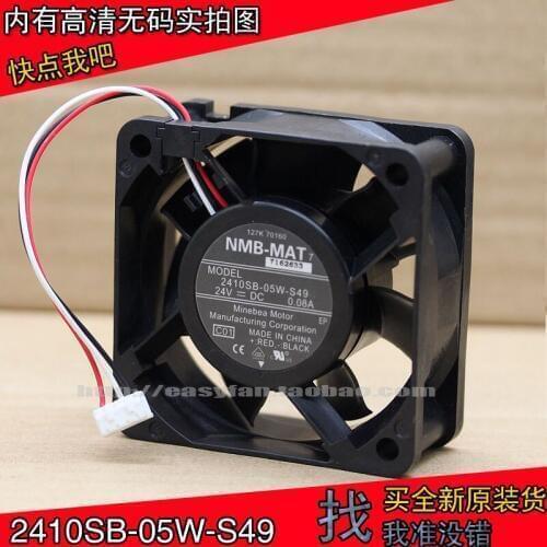 NEW NMB-MAT Minebea 2410SB-05W-S49 6025 24V 0.08A 6CM cooling fan