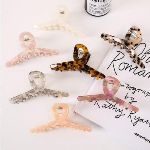 New Fashion Acetic Acid Elegance Exquisite Luxury Leopard PrintHairpin Barrette for Women Girl Accessories Headwear