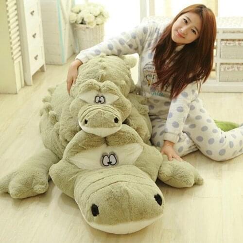 New Arrival 200cm Cute animals Big Size Simulation Crocodile Skin Plush Toy Cushion Pillow Toys For Girl kids toys