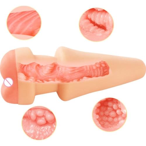 Silicone Masturbator Pocket Pussy Intimate Sex Product for Men Gay Simulation Vagina Male Automatic Masturbator Sex Toys for Men