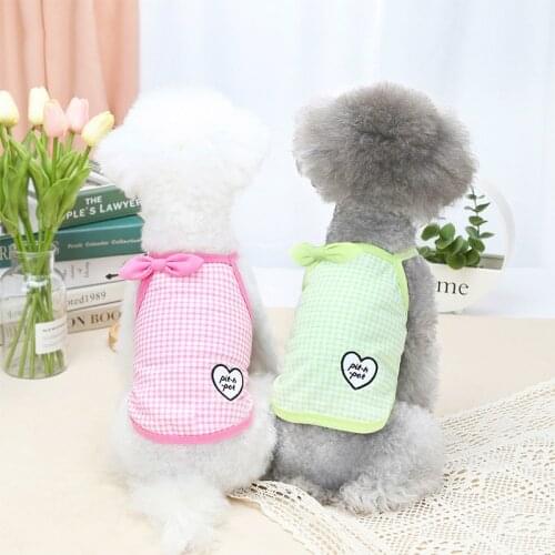 Dog Vest Clothes Spring Summer Pets Outfits Cooling Clothes for Small Dogs Pet T shirt Soft Puppy Dogs Clothes Shirts 093