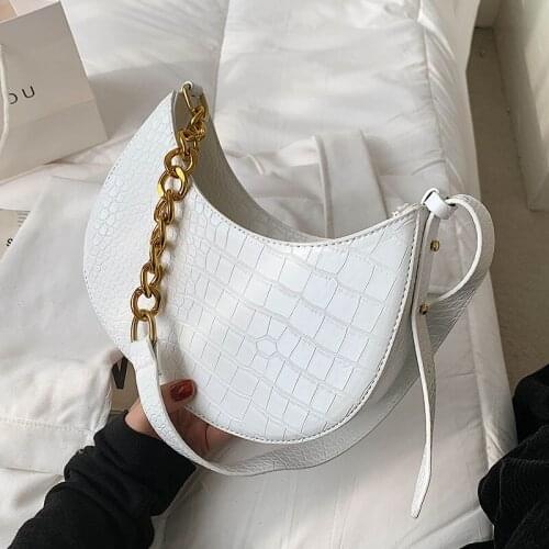 Womens Leather Bag Solid Color PU Underarm Bag for Women 2021 Summer Shoulder Handbags and Purses Female Travel Totes