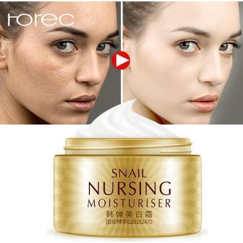 ROREC Snails Serum Whitening Day Cream For Face Anti Wrinkle Anti Aging For Face Fine Lines Nourishing Moisturizign Cosmetics