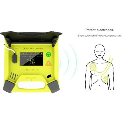 AED Trainer With CPR Feedback Built-in 4 languages with CPR Wristband 4 languages English Chinese Spain French