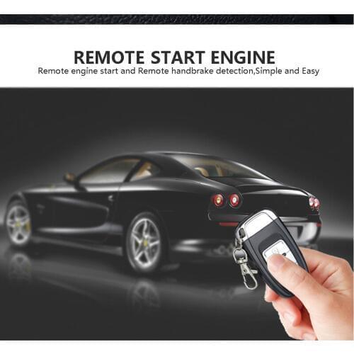 Universal Car Auto SUV Alarm System Engine Start Lock Ignition Starter Driving Security Push Button with Remote Keyless Entry