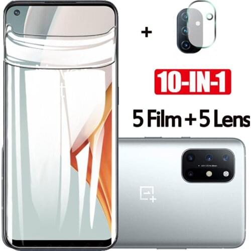 Soft Glass for oneplus 8t 7t nord Hydrogel Film one plus 7pro/8pro/nord Screen Protector, 1 + 7t 8 t Camera Film Oneplus 8t nord
