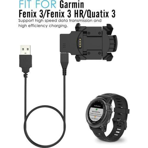 Smartwatch Charger for Garmin Fenix 3 Charging Dock Cradle + USB Data Sync Charge Cable for Garmin Fenix 3 HR/Fenix3/Quatix 3