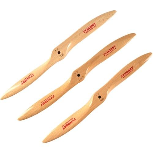 Flight Model Wooden Beechwood Propeller For 3D Flying Gas Airplane Wood Prop 24x8 24x10