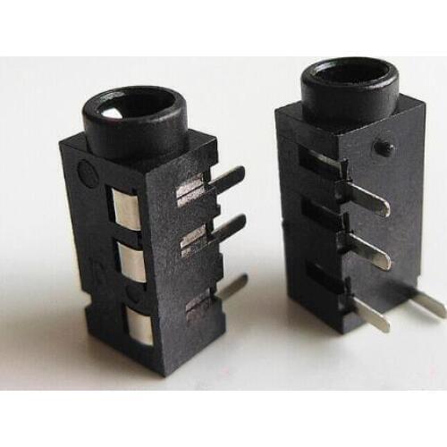 10PCS 3.5mm Female Audio Connector 4 Pin DIP Headphone Jack Socket PJ-320A