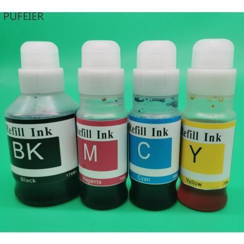 4PCS GI-10 GI-20 GI-30 GI-40 Refill Dye Ink Kits For Canon G5010 G6010 GM2010 G5020 G6020 G6030 G5030 GM2030 G5040 G6040 GM2040