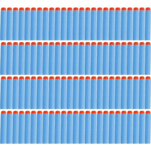 50pcs For Nerf Bullets Soft Hollow Hole Head 7.2cm Refill Darts Toy Gun Bullets for Nerf Series Blasters Xmas kid Gifts hot