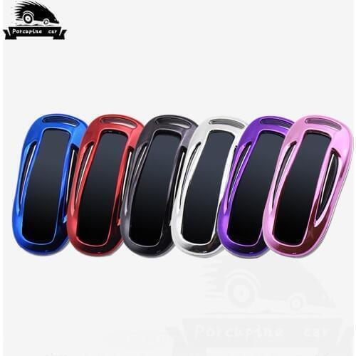 ABS Car Key Cover Holder Shell Pocket For Tesla Model S MODEL S Key Case Keychain Accessories