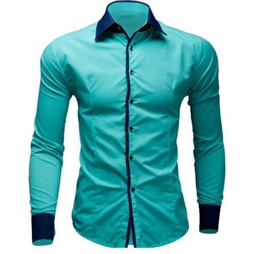 Brand New Mens Dress Shirts Casual Shirts Type Slim Long Sleeve Dressed Shirts Camisa Masculina Casual Shirts Size:M-XXL