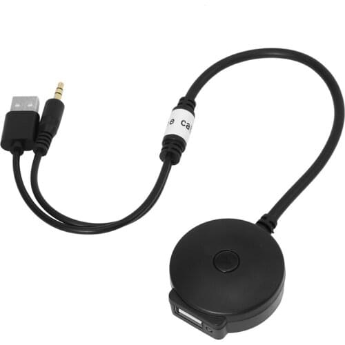 Car Wireless Bluetooth Audio AUX and USB Music Adapter Cable for BMW Mini Cooper
