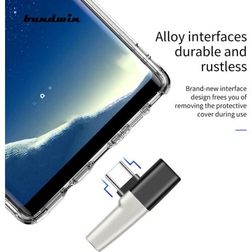 Bundwin USB Type C to 3.5mm Jack Type-C OTG Adapter For Xiaomi Mi 9 8 Huawei Mate 30 P30 Pro USB-C USBC Audio Splitters Adapter