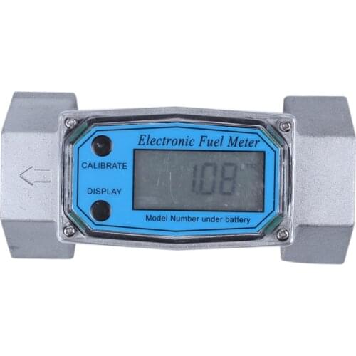 Digital Flowmeter K24 Electronic Liquid Turbine Meter Electronicflowmeter 1.5 Inches Fuel Oil Flow Meter 40-280L/Min