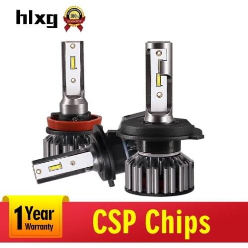 Hlxg H11 LED Fog Light H8 car light h7 led h1 h4 led 9006 hb4 9005 hb3 Car Headlight Bulbs 8000LM 72W/set 12V car accessories