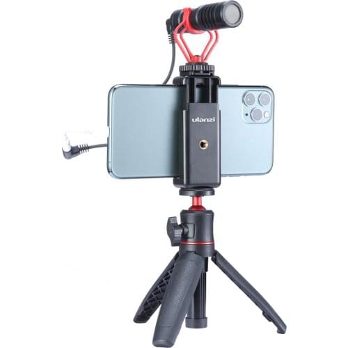 Phone Mount Clip Adapter Mount Bracket Holder Clip With Cold Shoe Compatible With Tripod For For Most Mobile Phones 2021