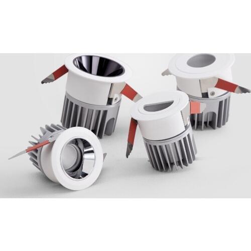 2pcs/lot Commercial Lighting Lamp Adjustable Round Recessed LED Spotlight IP65 Waterproof COB LED Downlight For Bathroom Sauna