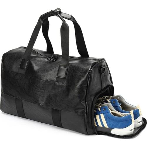 Fashion Pu Leather Mens Travel Bag Waterproof Handbag Business Traveling Bag For Men 2021 Male Shoulder Messenger Tote Bag