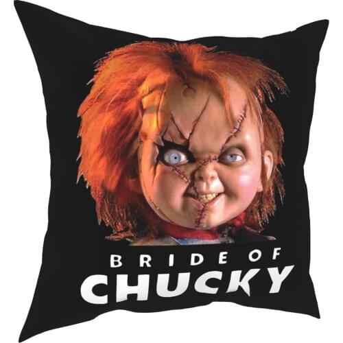 Bride Of Chucky Childs Play Pillowcase Soft Polyester Cushion Cover Decor Throw Pillow Case Cover Sofa Drop Shipping 45*45cm