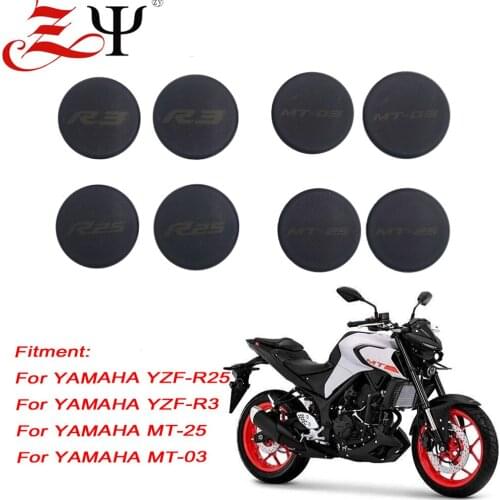Frame Hole Cover Caps Plug Decorative Frame Cap Set fits For YAMAHA YZF R25 R3 MT-25 MT-03