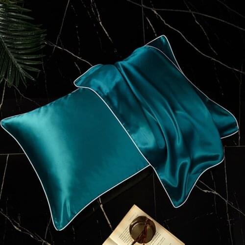 100% Natural Pure Silk Pillowcase Mulberry Silk Pillowcase For Hair And Skin Bedding Soft Smooth Standard Size Silk Pillow Cover