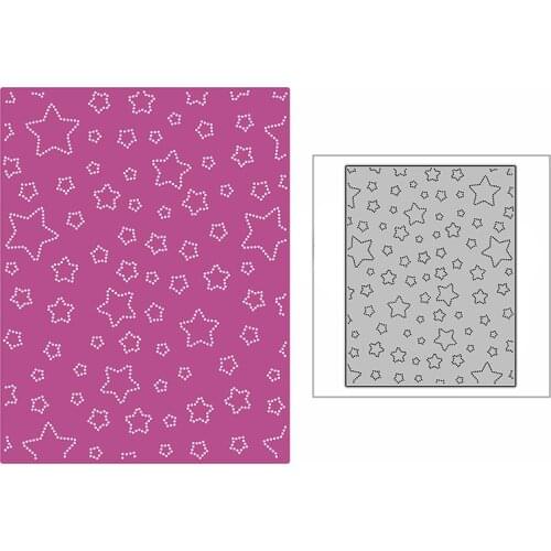 New Dotted Romantic Starry Sky Background Panel 2021 Metal Cutting Dies for DIY Scrapbooking and Card Making Embossing Craft Set