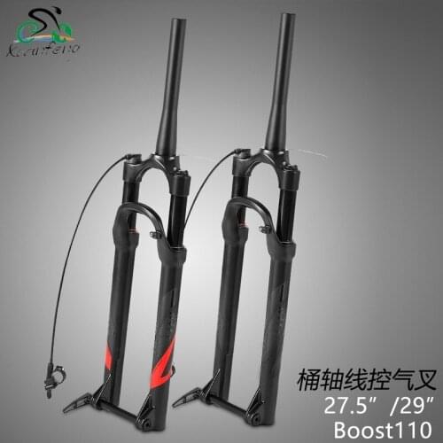 Twitter Aluminum Magnesium Alloy Front Axle Spinal Canal Boost110 Barrel Axis Wire Control Air Fork Shock Absorber bike fork
