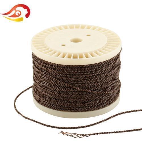 QYFANG 1.2m 4 Core Flexible Earphone Upgrade Cable Headphone DIY Detachable PVC Cord 4 Drives Soft Wire Bronze Extension Line