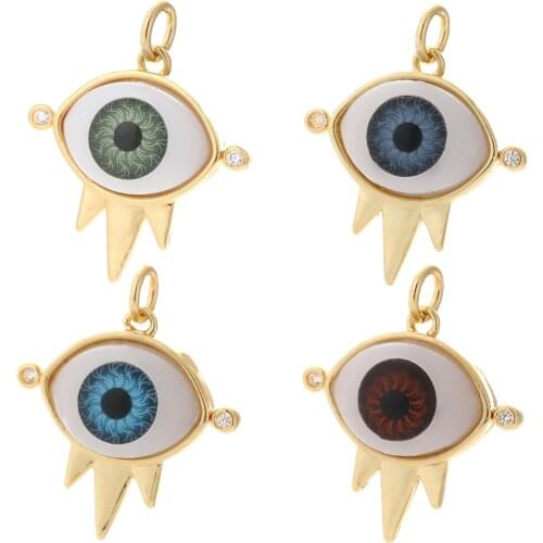 Realistic Eye Charms Jewelry Making Supplies Charm Diy Pendant Charms Dangles Gold Designer Charms Diy Earring Necklace Bracelet