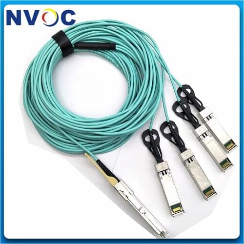 SFP-100G-AOC15M for 100G QSFP28 to 4 SFP28 AOC Fiber Optic Cable 100Gbps QSFP28 to 4*SFP28 7Meter Active Optical Cable