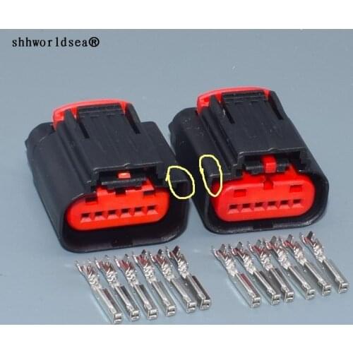 Shhworldsea 6 Pin 0.6mm 1438153-5 Accelerator Pedal Position Sensor Throttle Pedal Automobile Connector For FORD