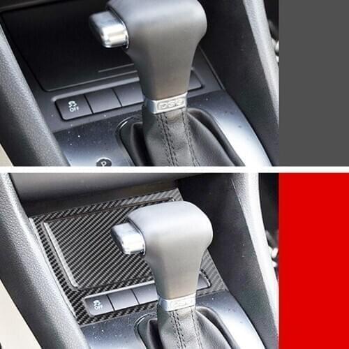 Carbon Fiber Texture Front Center Ashtray Storage Panel Cover Fit for Golf 6 MK6