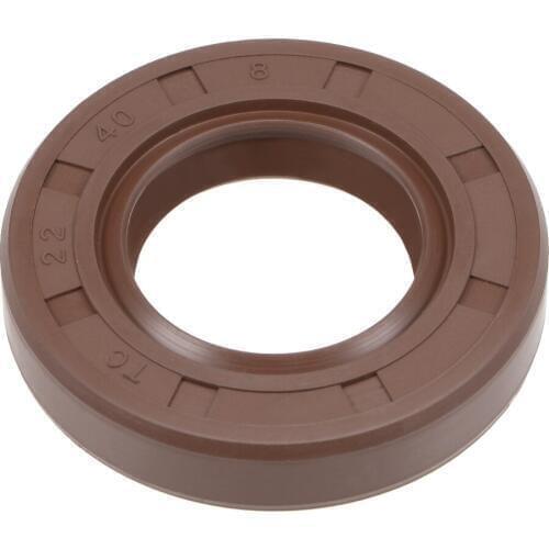 Uxcell Oil Seal 22mm Inner Dia 40mm OD 8mm Thick Fluorine Rubber Double Lip Seals