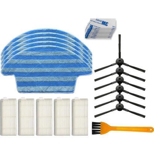 Main Primary Strainer Side Brush HEPA Filter Mop Cloth Spare Parts for Chuwi iLife V55 Pro Robot Vacuum Cleaner Replacement