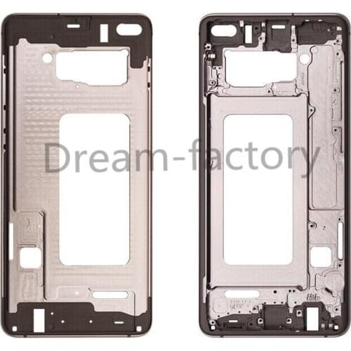 10PCS Middle Frame Bezel Chassis Housing with SIM Card Parts for Samsung galaxy S10 G973 S10 Plus G973 S10E G970
