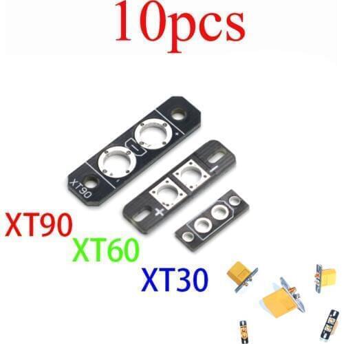 10PCS XT30 XT60 XT90 Plug Fixed Seat for FPV RC Racing Drone QAV250 Ultra-light Welding Board Connetor Mount Base PCB Plate