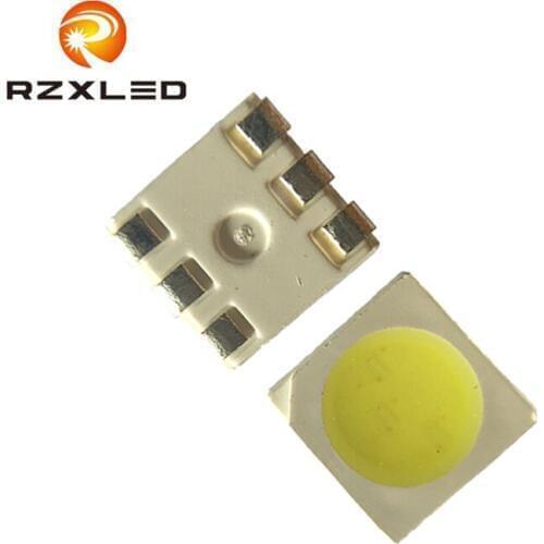 1000PCS/Lot LED PLCC6 0.2W 5050 18-21LM SMD Leds White Warm White For LED Light Strip PAR Light Celling