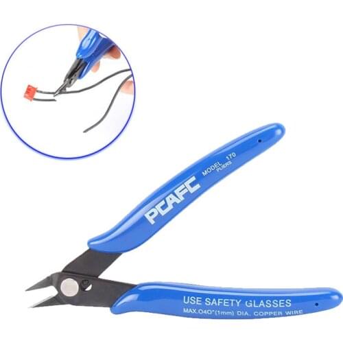 2pcs DIY Electronic Diagonal Pliers 170 Side Wishful Clamp Cutting Nippers Wire Cutter 3D Printer Parts
