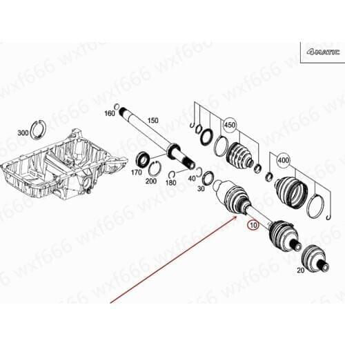 Car Left and right half shaft Front drive shaft S 350mer ced es-be nzS 400 S 500 S 560 2011-2018 Drive shaft Front half shaft