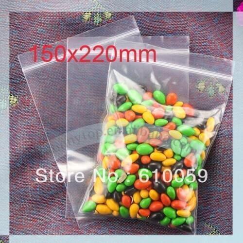 Free shipping Zip bag 150x220mm grip seal bag ziplock bag